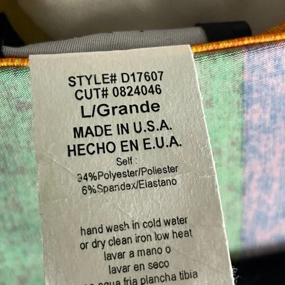 Multicolor Patchwork Color Block Long Sleeve Bodycon Maxi Dress – (Size Large) - Picture 5 of 5